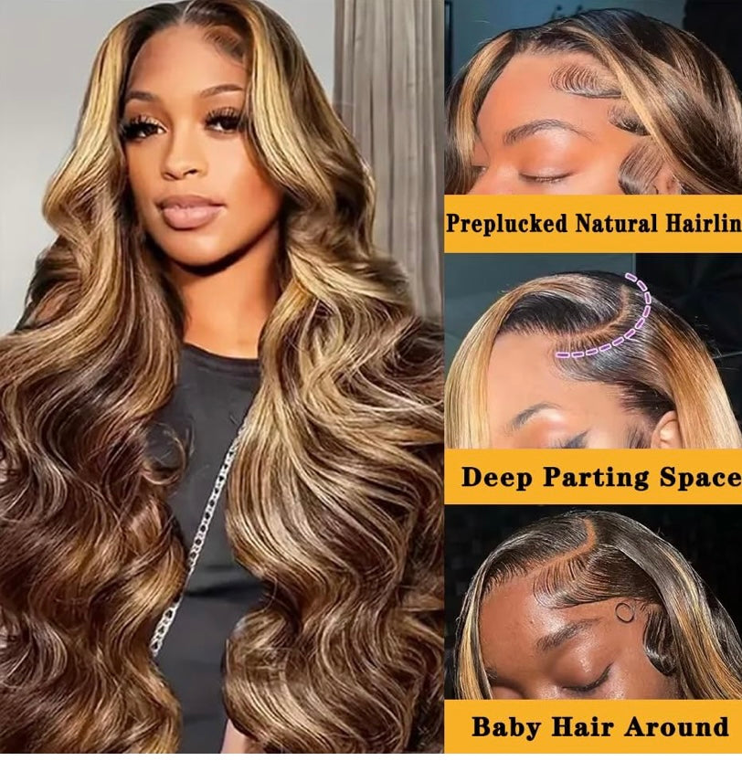 Lace front wig